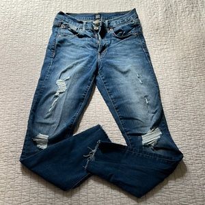 Gap ripped medium wash regular true skinny jeans 2/26